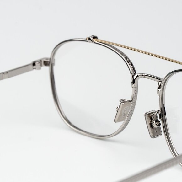Dior Women Eyeglasses Matte Silver Gold Round CD DIAMONDO R2U F200 BRAND NEW - Picture 6 of 10
